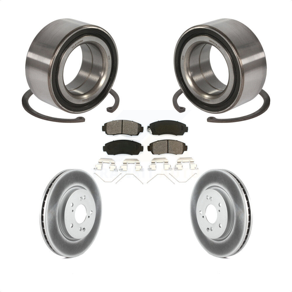 Kit de Rotor et de plaquettes de frein à disque revêtu de roulement de roue avant, pour Honda Crosstour Accor