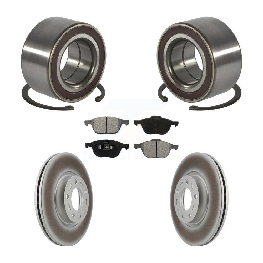 Kit de rotors et plaquettes de frein à disque enduits de roulement de roue avant pour Mazda 3 5 Sport