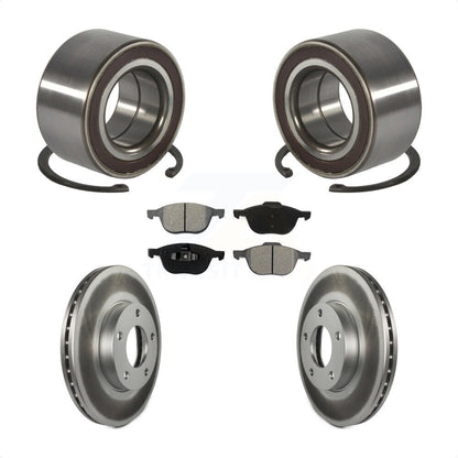 Kit de rotors et plaquettes de frein à disque enduits de roulement de roue avant pour Mazda 3 Sport