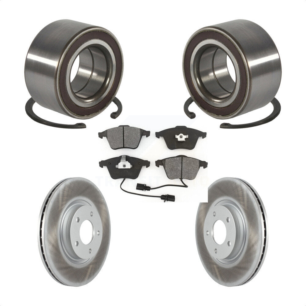 Kit de rotors et plaquettes de frein à disque enduits de roulement de roue avant pour Mazda 3 KBB-10177