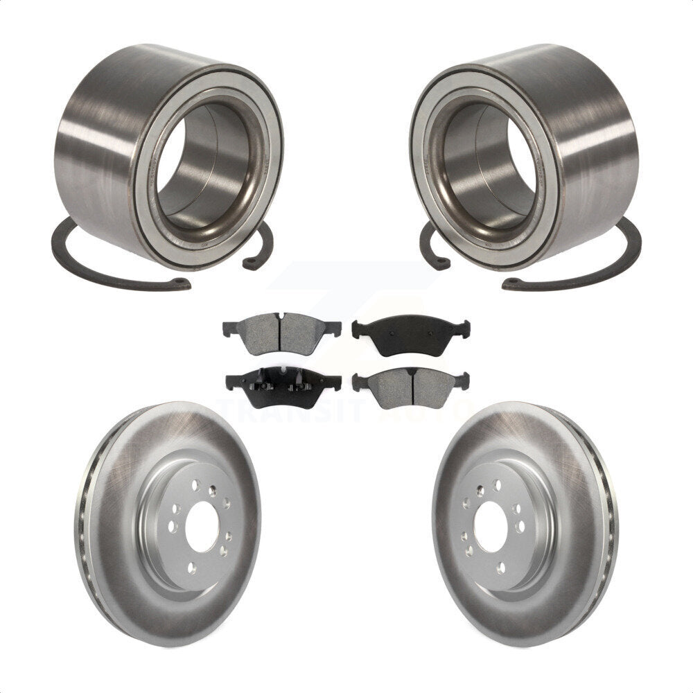 Kit de plaquettes de Rotor de frein enduit de roulement de roue avant, pour Mercedes-Benz ML45 2010 – 2011