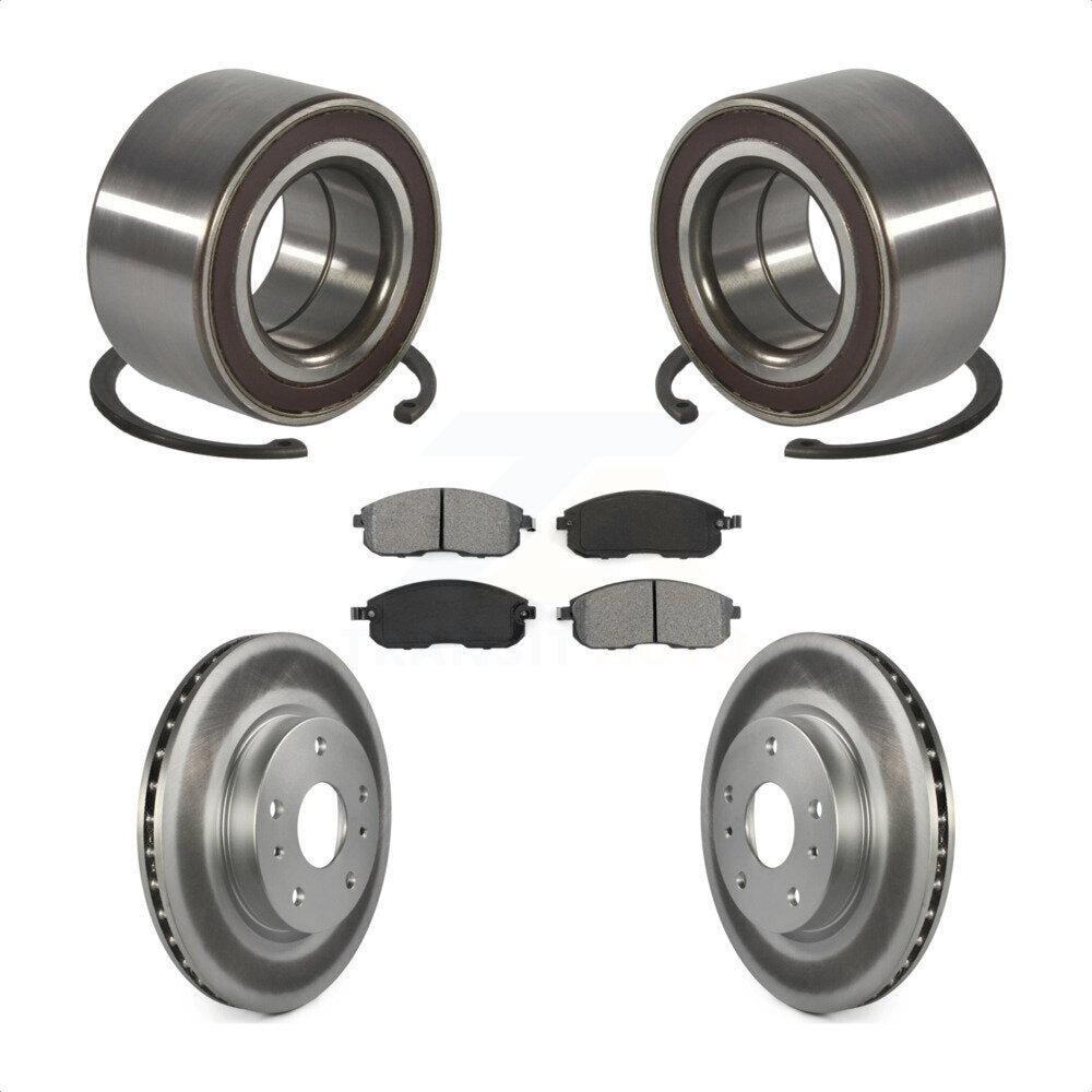 Kit de Rotor et de plaquettes de frein à disque enduit de roulement de roue avant pour Suzuki SX4 Crossove