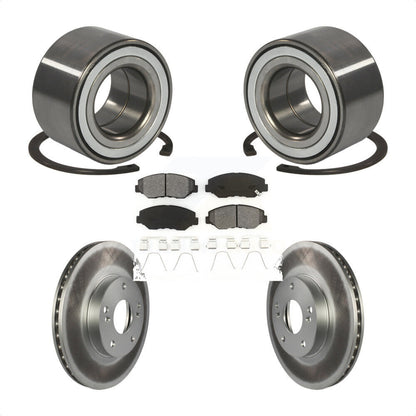 Kit de rotors et plaquettes de frein à disque enduits de roulement de roue avant pour Honda CR-Z 2016