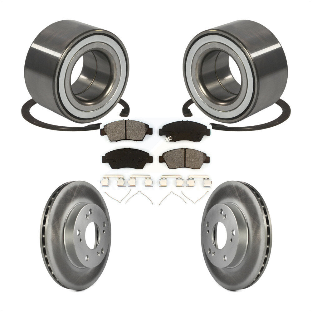 Kit de Rotor et de plaquettes de frein à disque revêtu de roulement de roue avant, pour Honda CR-2011 – 2015