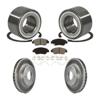 Kit de Rotor et de plaquettes de frein à disque revêtu de roulement de roue avant, pour Honda CR-2011 – 2015
