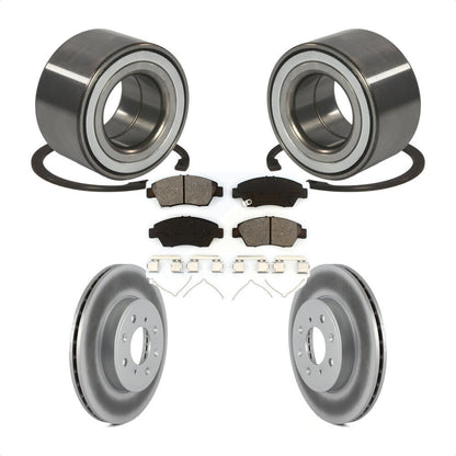 Kit de rotor et de plaquettes de frein à disque enduit de roulement de roue avant pour Honda Fi 2015 – 2020