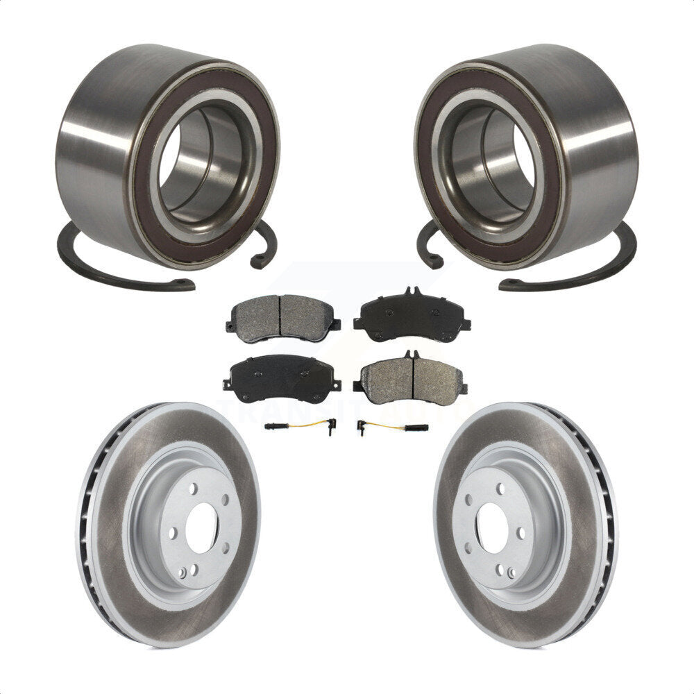 Kit de Rotor et de plaquettes de frein revêtus de roulement de roue avant, pour Mercedes-Benz GLK350 GLK25