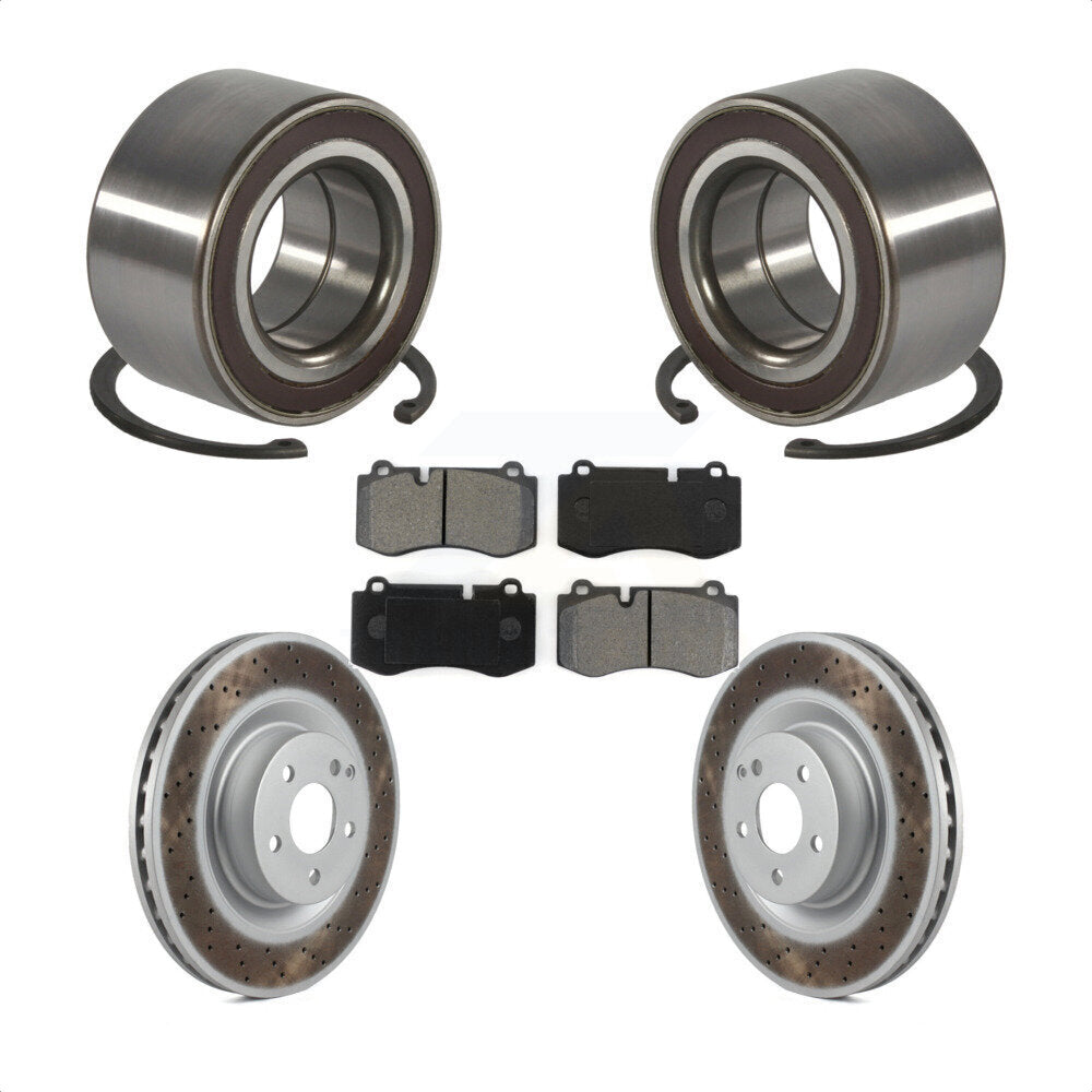 Kit de plaquettes de Rotor de frein enduit de roulement de roue avant, pour Mercedes-Benz S550 CL550 S35