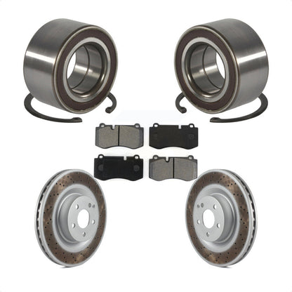Kit de plaquettes de Rotor de frein enduit de roulement de roue avant, pour Mercedes-Benz S550 CL550 S35