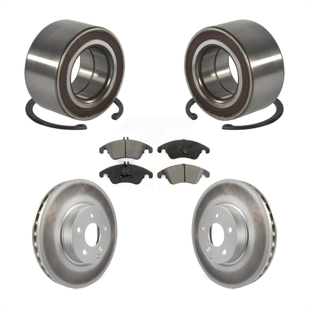 Kit de plaquettes de Rotor de frein enduites de roulement de roue avant, pour Mercedes-Benz C300 E350 C35