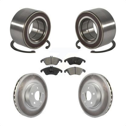 Kit de plaquettes de Rotor de frein enduites de roulement de roue avant, pour Mercedes-Benz C300 E350 C35