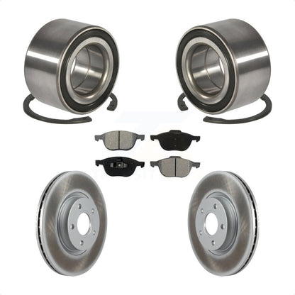 Kit de rotors et plaquettes de frein à disque enduits de roulement de roue avant pour Ford Escape C-Max