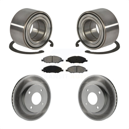 Kit de rotor et de plaquettes de frein revêtus de roulement de roue avant, pour Nissan Versa 2010 2011 1.6