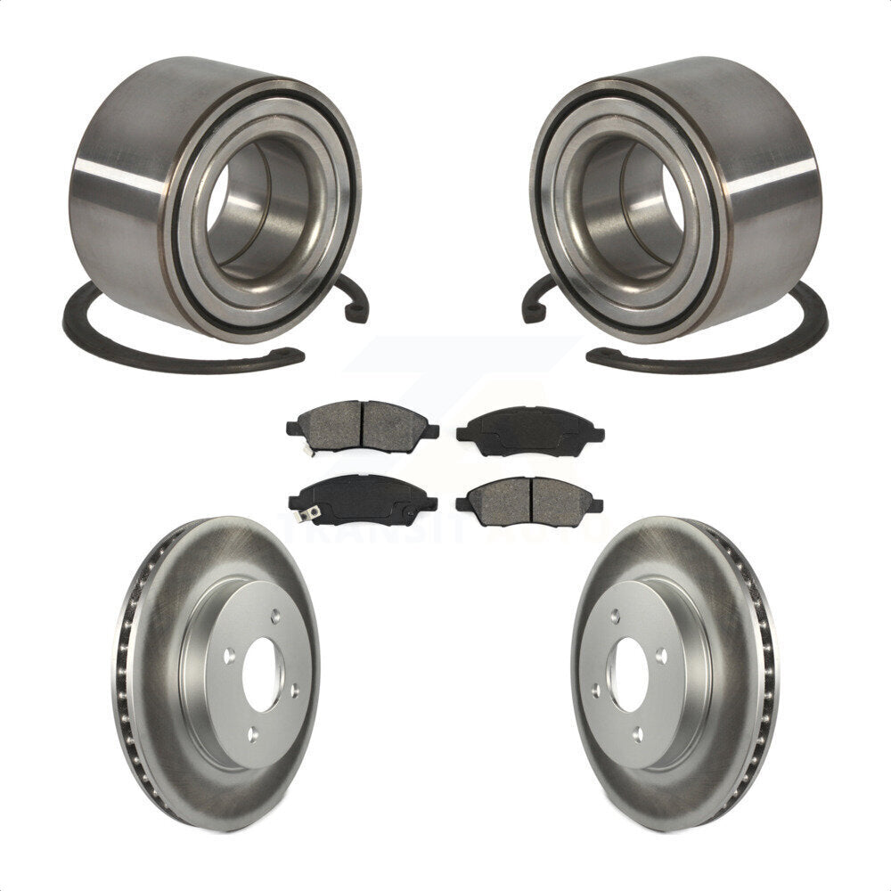 Kit de plaquettes de Rotor de frein à disque enduit de roulement de roue avant pour Nissan Micra Versa non