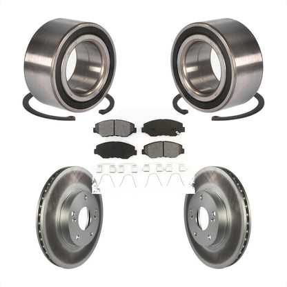 Kit de rotors et plaquettes de frein à disque enduits de roulement de roue avant pour Honda Accord
