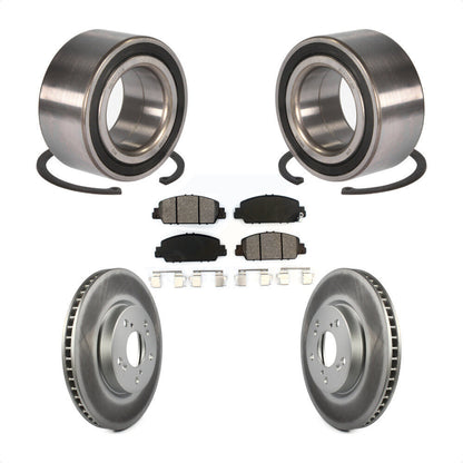 Kit de rotors et plaquettes de frein à disque enduits de roulement de roue avant pour Honda Accord