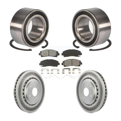 Kit de rotor et plaquettes de frein à disque revêtus de roulement de roue avant pour Acura TL 2015 – 2020