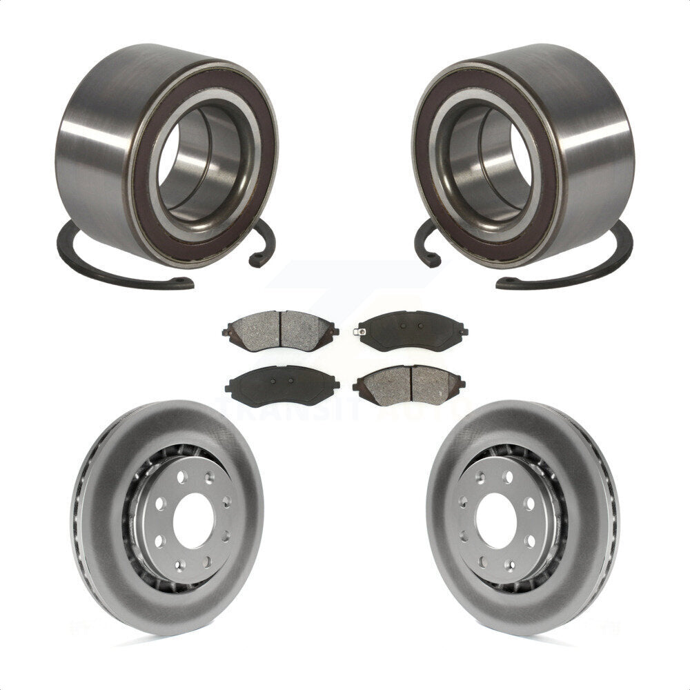 Kit de plaquettes de rotor de frein revêtues de roulement de roue avant, pour Chevrolet Spark E 2014 – 2016