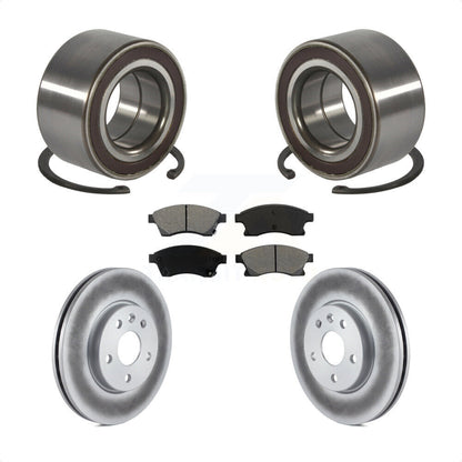 Kit de rotors et plaquettes de frein à disque enduits de roulement de roue avant pour Chevrolet Sonic
