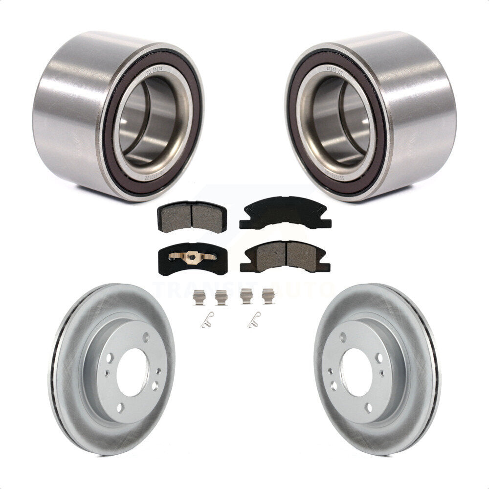 Kit de rotor et de plaquettes de frein avec roulement de roue avant, pour Mitsubishi Mirag 2014 – 2015