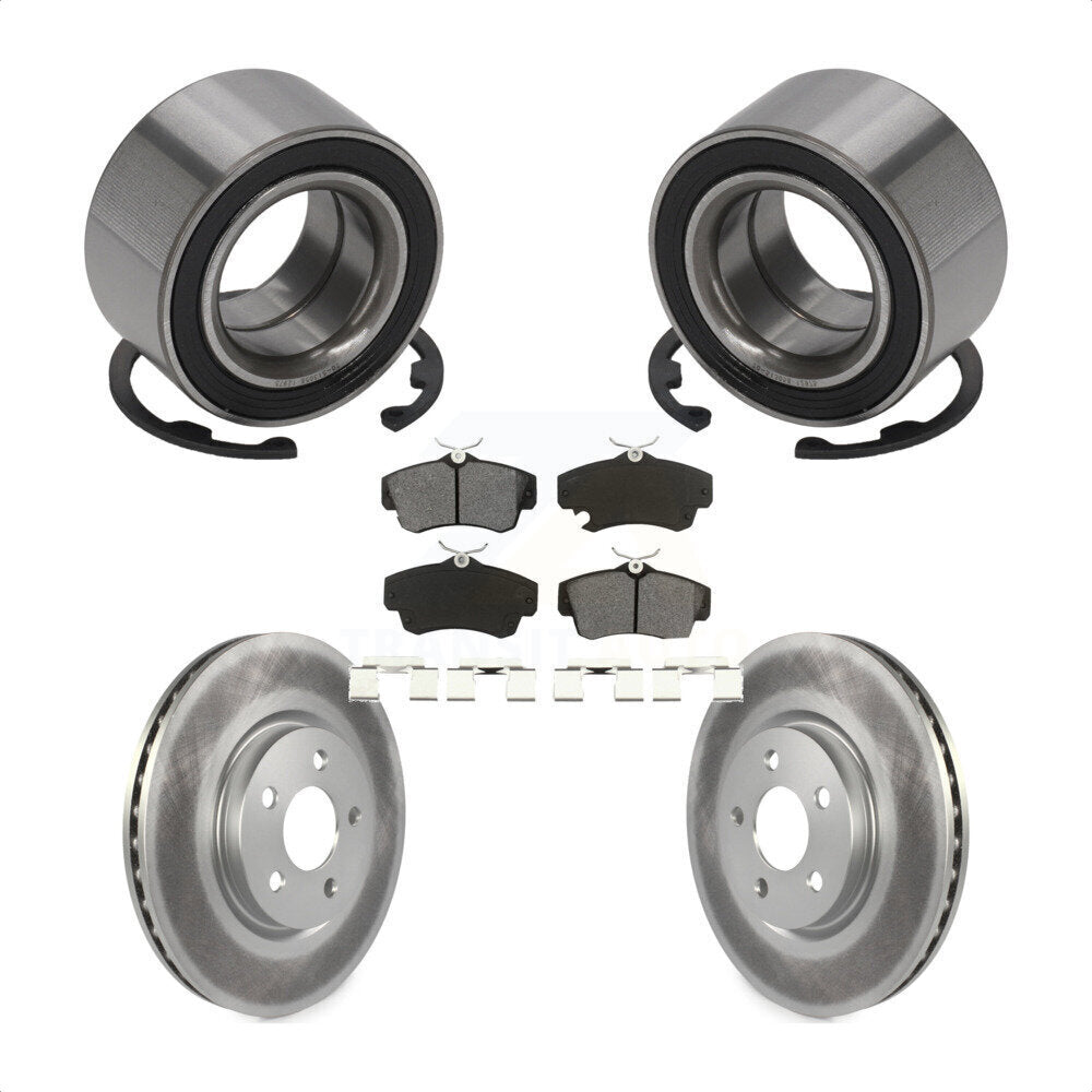 Kit de Rotor et plaquettes de frein à disque enduit de roulement de roue avant pour Chrysler PT Cruise