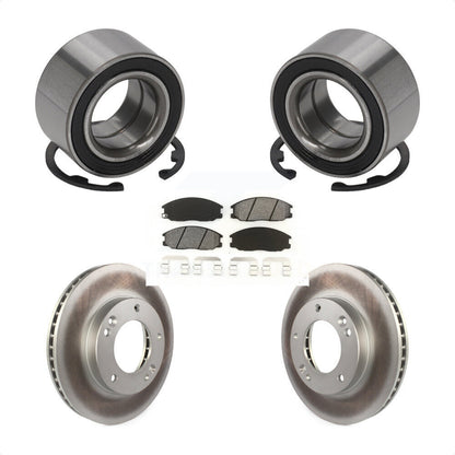 Kit de rotors et plaquettes de frein à disque revêtus de roulement de roue avant pour Kia Sorent 2003 – 2006