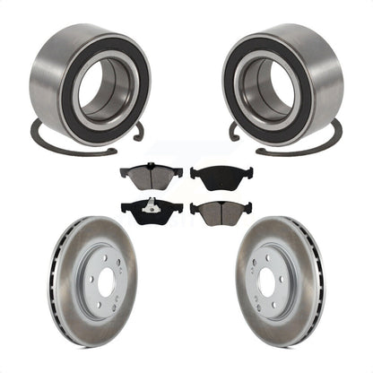 Kit de rotors et plaquettes de frein à disque enduits de roulement de roue avant pour Mercedes-Benz E32