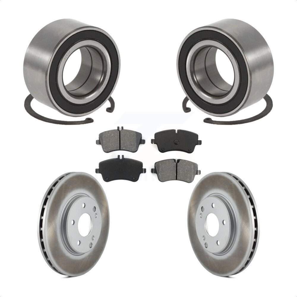 Kit de plaquettes de Rotor de frein enduites de roulement de roue avant, pour Mercedes-Benz C280 C240 C32
