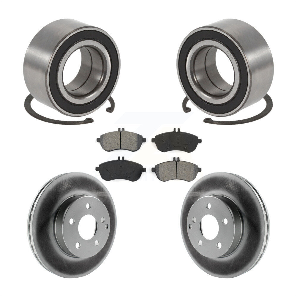 Kit de Rotor et de plaquettes de frein à disque revêtu de roulement de roue avant, pour Mercedes-Benz C250 AW