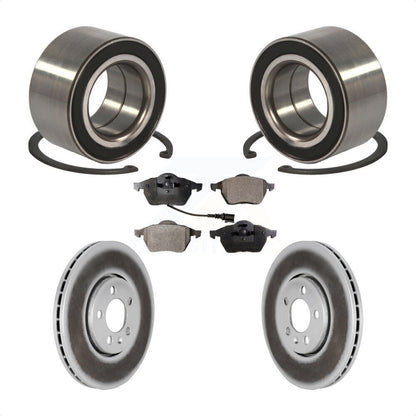 Kit de rotor et de plaquettes de frein enduits de roulement de roue avant pour Volkswagen Golf 2.8 1999