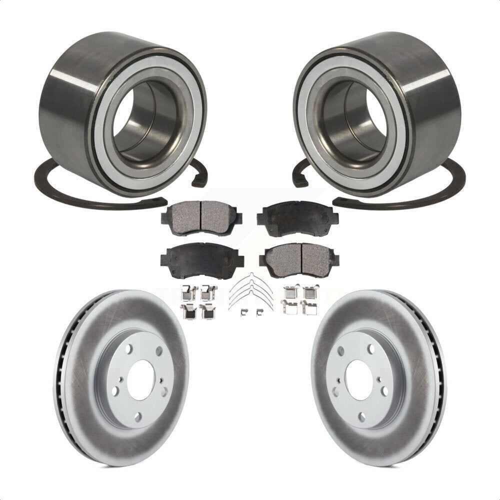Kit de Rotor et plaquettes de frein revêtus de roulement de roue avant, pour Toyota Camry Sienna Avalo