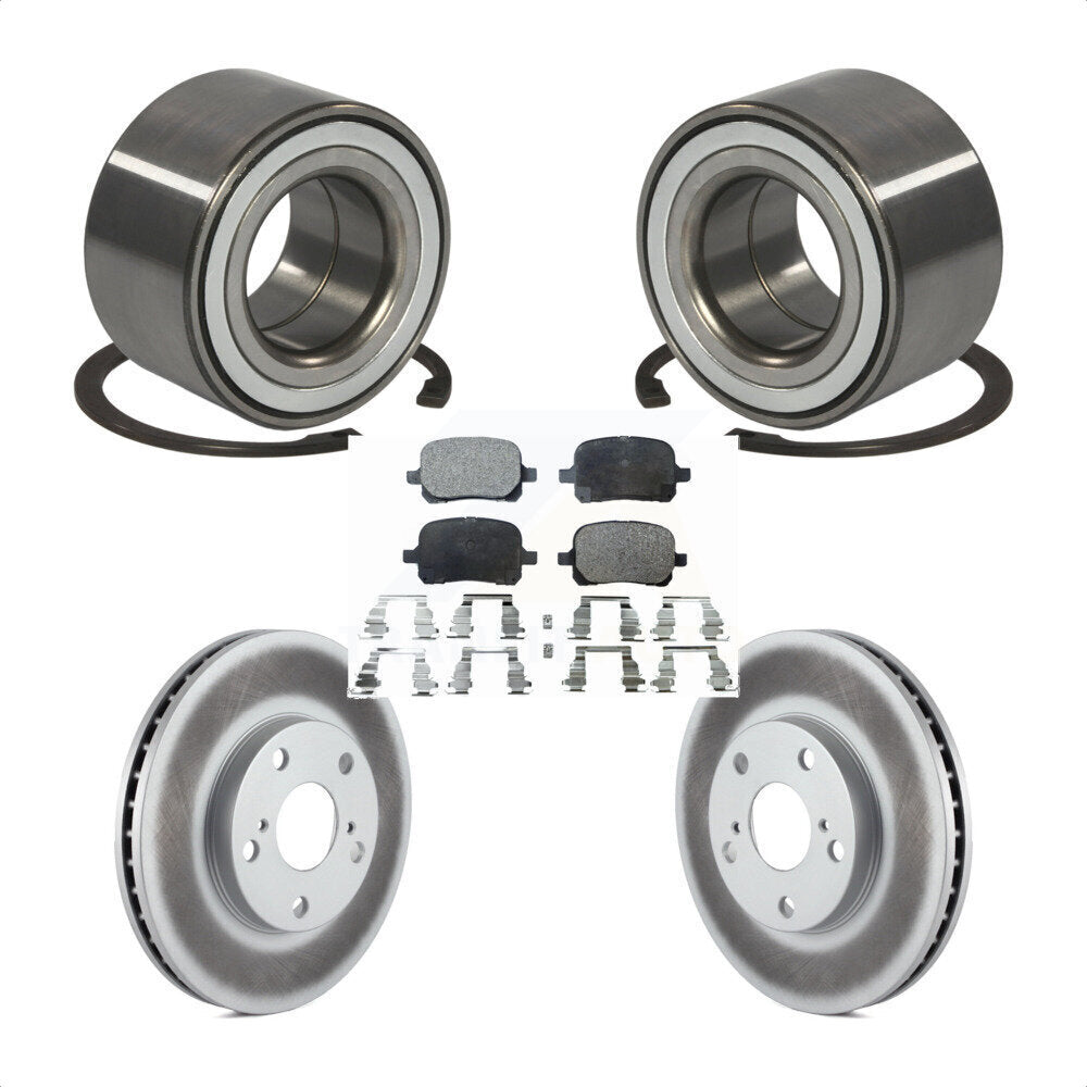 Kit de Rotor et plaquettes de frein revêtus de roulement de roue avant, pour Toyota Camry Solara Avalo