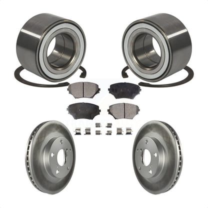 Kit de Rotor de frein à disque enduit de roulement de roue avant et de plaquettes en céramique pour Toyota RAV