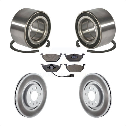 Kit de plaquettes de Rotor de frein enduites de roulement de roue avant, pour Volkswagen Jetta Beetle Gol