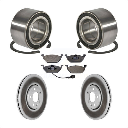 Kit de plaquettes de Rotor de frein, manteau de roulement de roue avant pour Volkswagen Golf 2000 2001 2.0