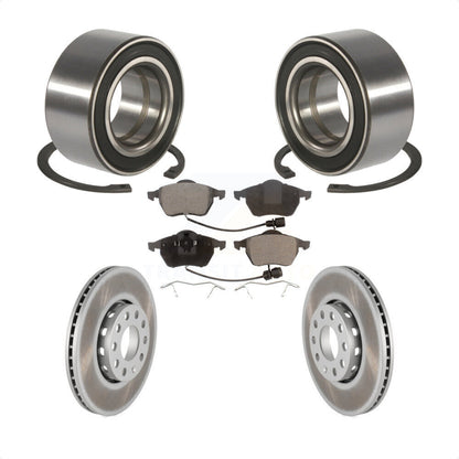 Kit de Rotor et plaquettes de frein à disque enduit de roulement de roue avant pour Audi A6 Quattro 10