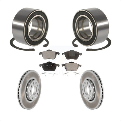 Kit de plaquettes de Rotor de frein enduites de roulement de roue avant, pour Volkswagen Passat Audi A4 A