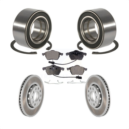 Kit de plaquettes de Rotor de frein enduites de roulement de roue avant, pour Volkswagen Passat Audi A4 A