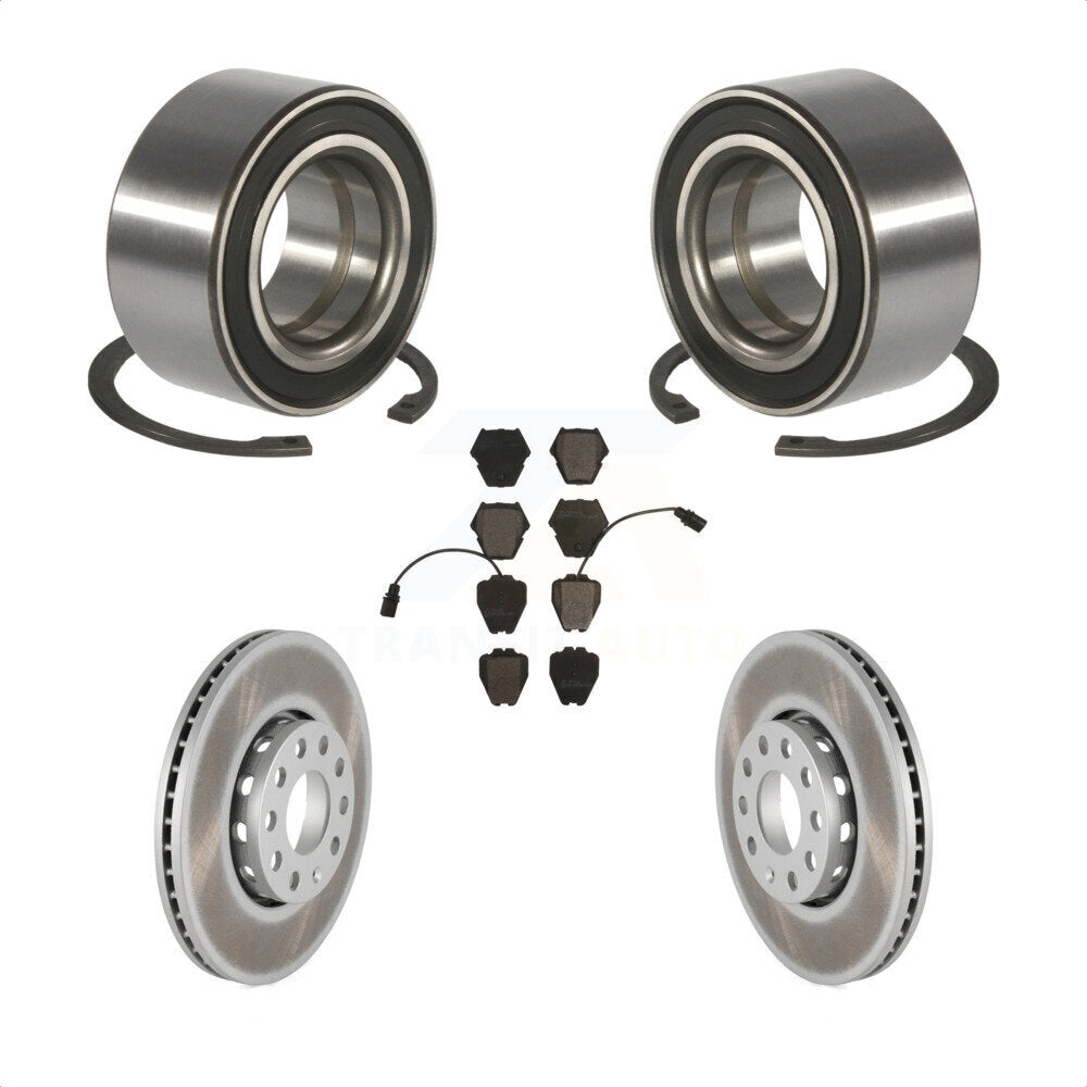 Kit de rotor et de plaquettes de frein revêtus de roulement de roue avant, pour Volkswagen Passat 2.8 2002