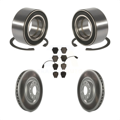 Kit de Rotor et de plaquettes de frein à disque enduit de roulement de roue avant pour Audi S4 A 2000 – 2001