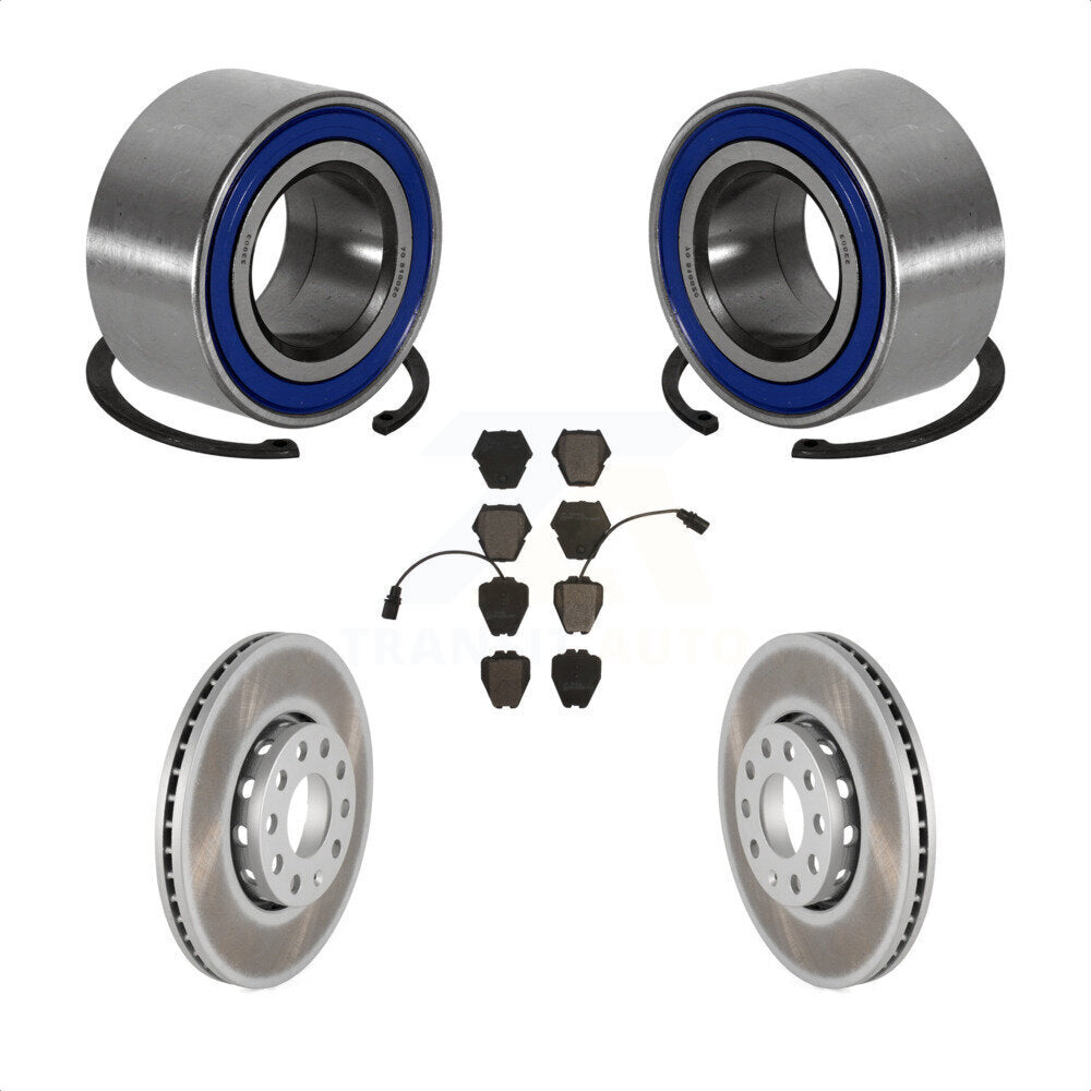 Kit de rotor et de plaquettes de frein revêtus de roulement de roue avant, pour Volkswagen Passat 2002 1.8