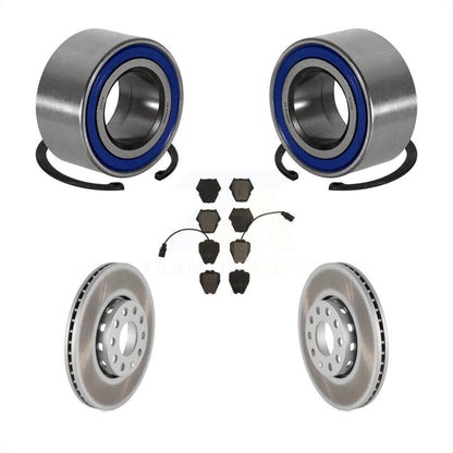 Kit de rotor et de plaquettes de frein revêtus de roulement de roue avant, pour Volkswagen Passat 2002 1.8