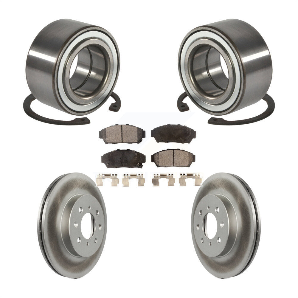 Kit de Rotor et de plaquettes de frein enduits de roulement de roue avant, pour Acura Integra Honda Civi