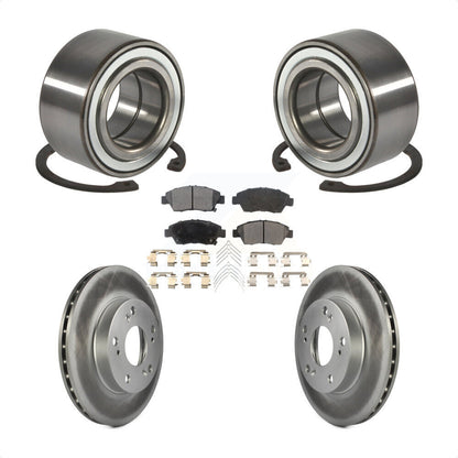 Kit de Rotor et de plaquettes de frein à disque enduit de roulement de roue avant pour Honda Civic Si 2004