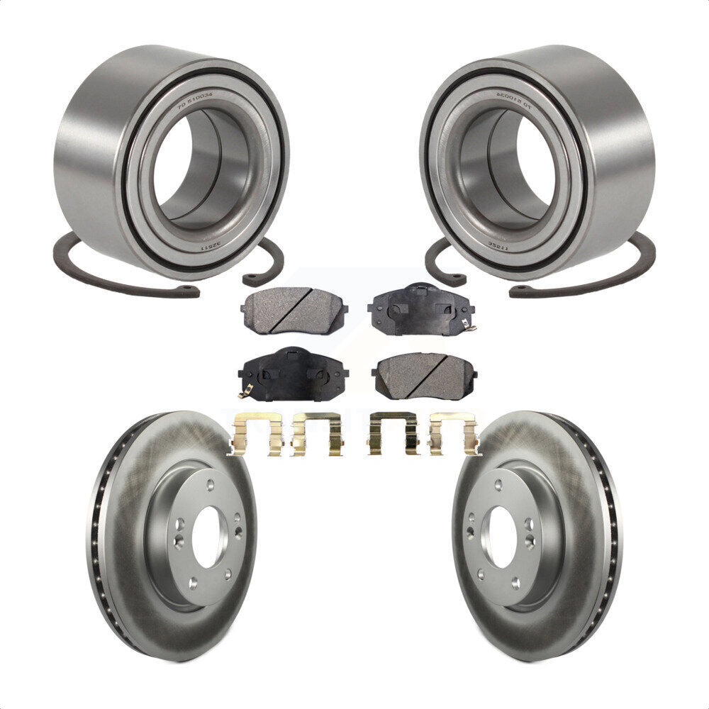 Kit de Rotor et plaquettes de frein à disque revêtus de roulement de roue avant, pour Kia Rond 2010 – 2012