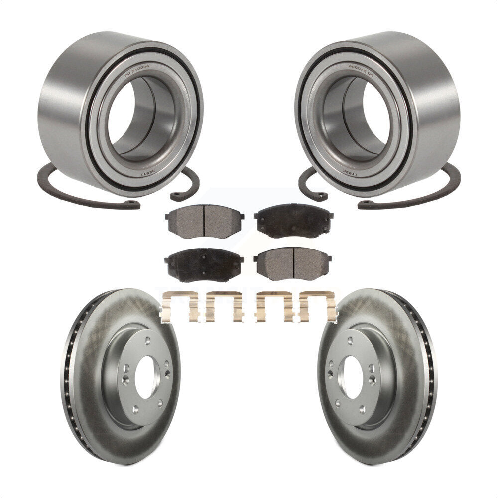 Kit de plaquettes de Rotor de frein, manteau de roulement de roue avant, pour Hyundai Tucson Kia Sportage FW