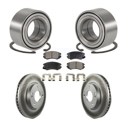 Kit de Rotor et de plaquettes de frein enduits de roulement de roue avant, pour Hyundai Sonata Tucson Ki