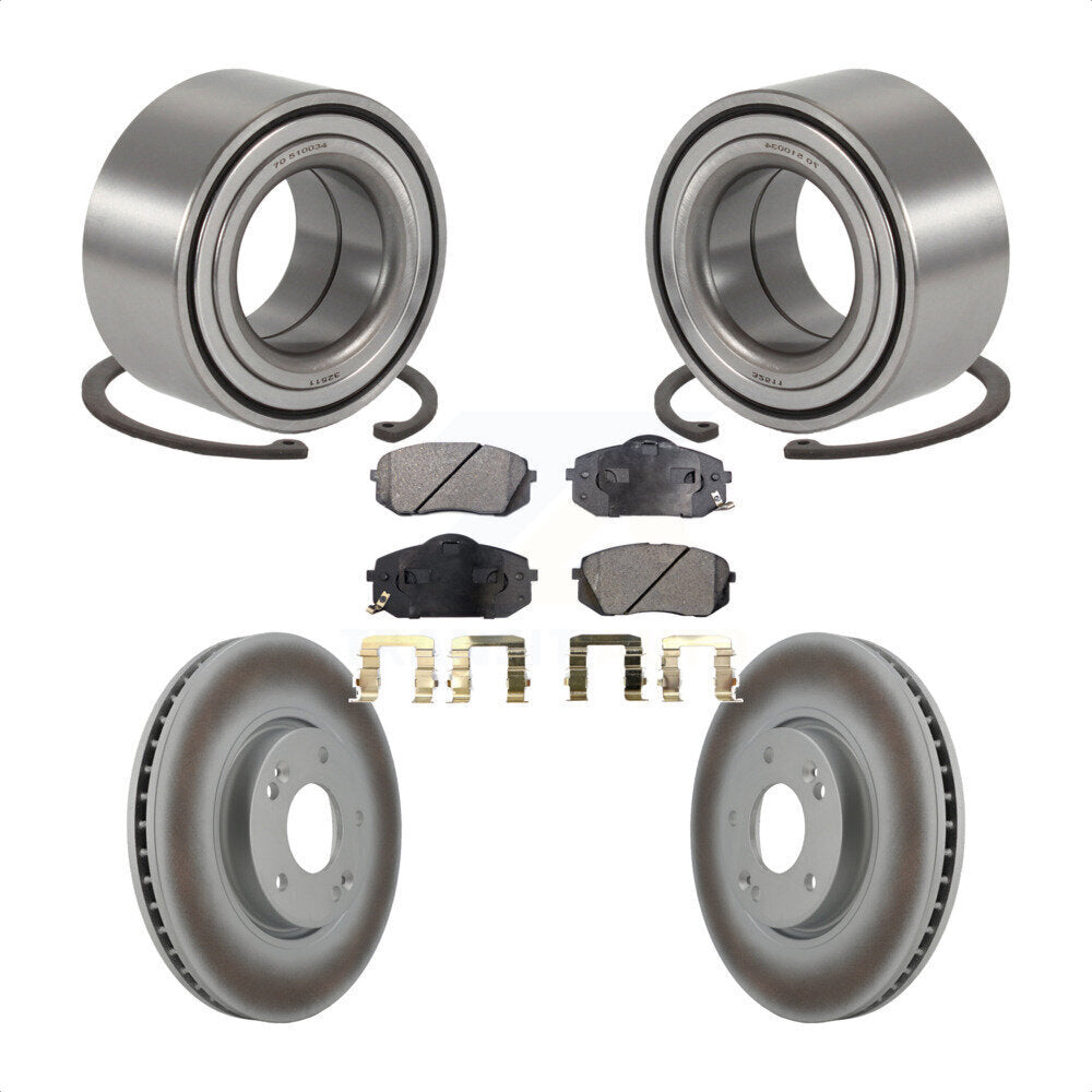 Kit de Rotor et de plaquettes de frein revêtus de roulement de roue avant, pour Hyundai Tucson Kia Sportag