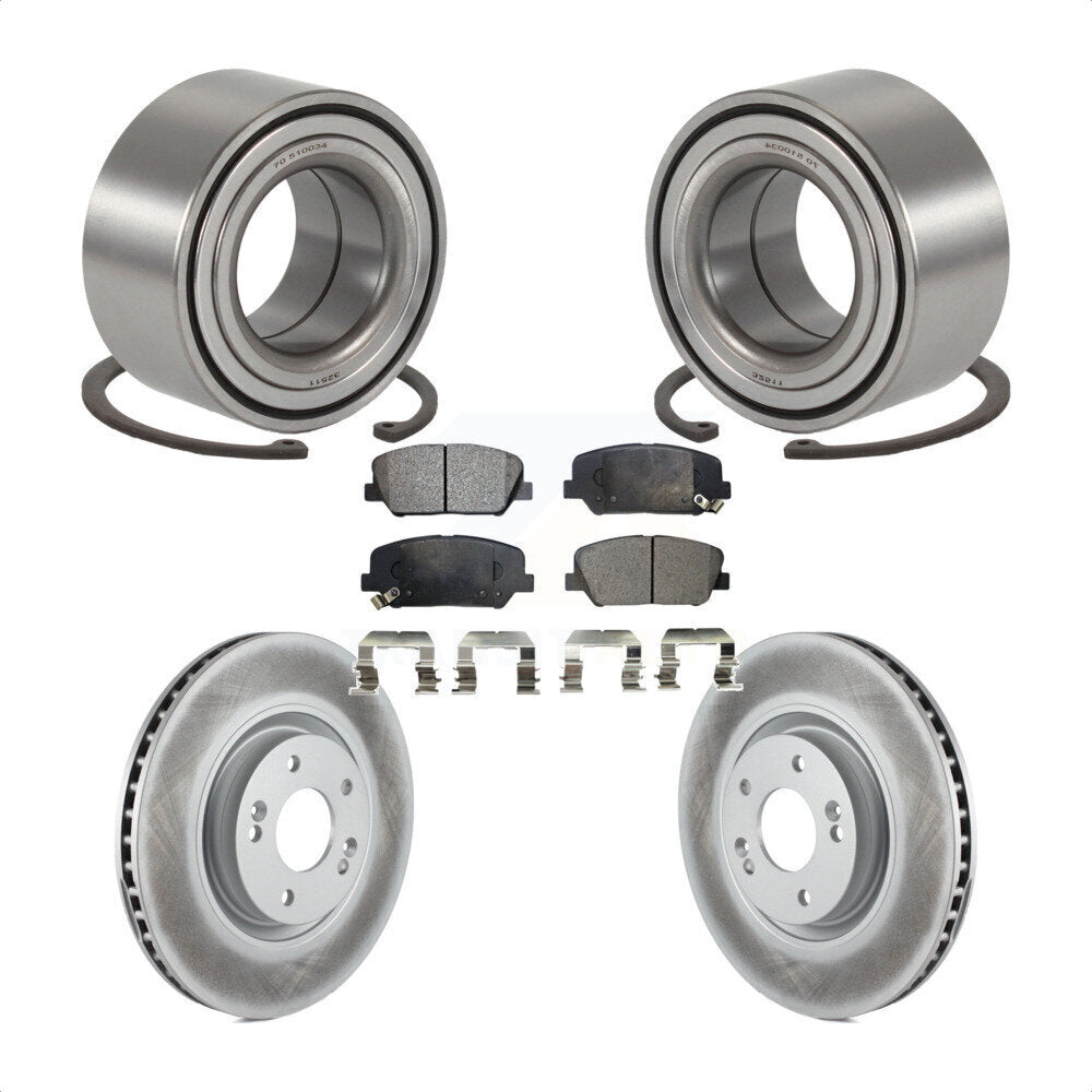 Kit de rotor et de plaquettes de frein avec roulement de roue avant, pour Kia Optima 2.0 2011 – 2015