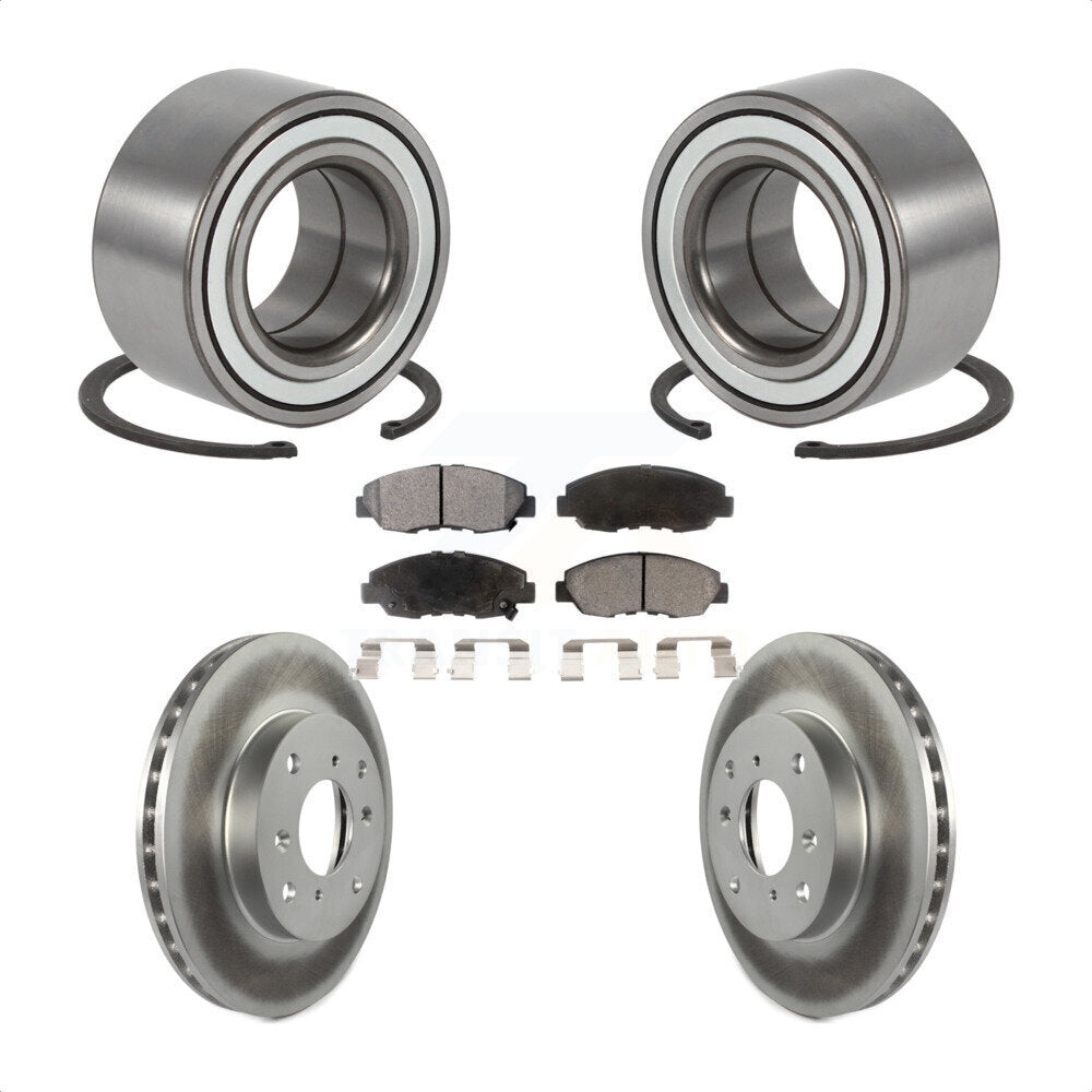 Kit de plaquettes de Rotor de frein enduites de roulement de roue avant, pour Honda Accord coupé avec 2.3
